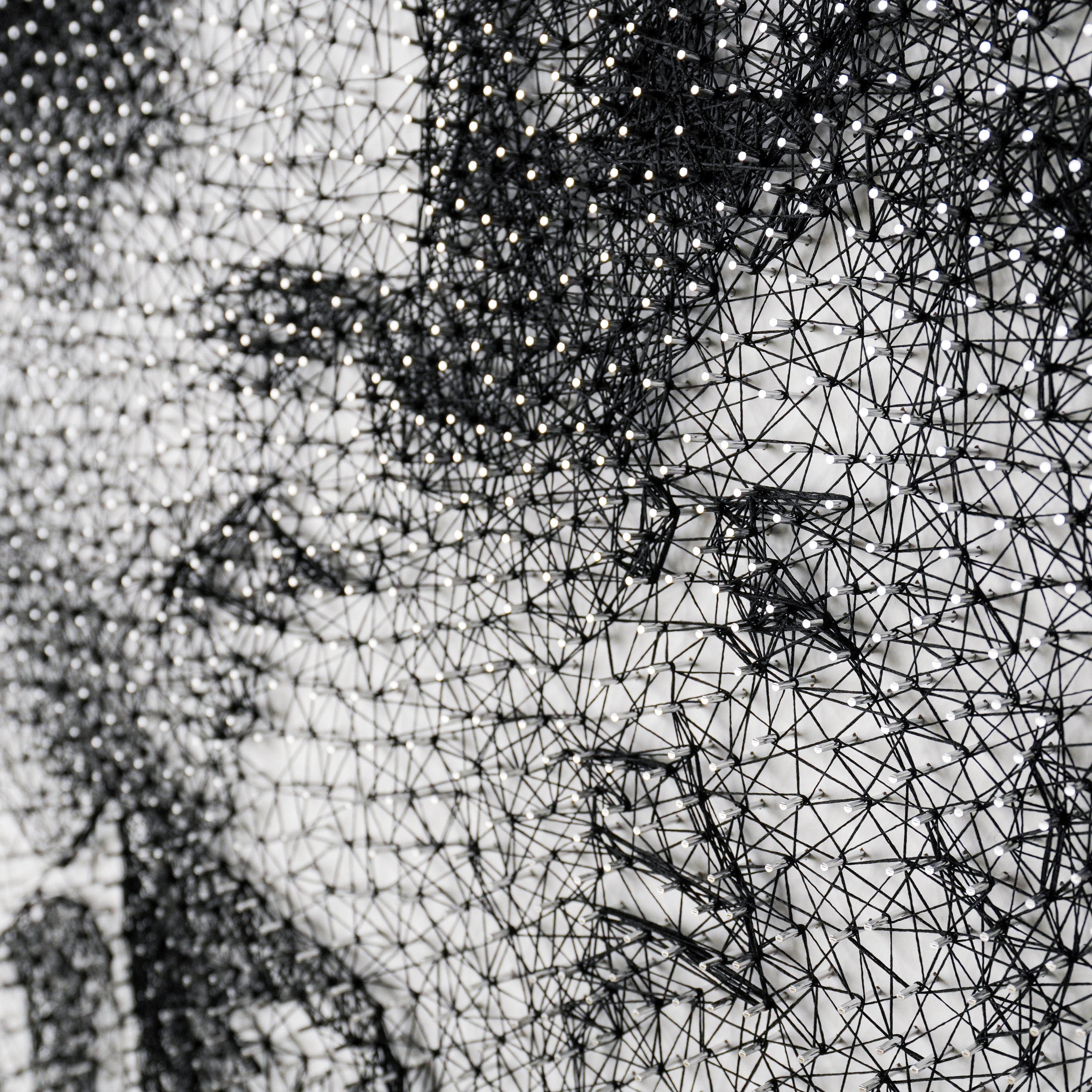 Personalisiertes Fadenbild, 81x57 cm, 8424 Nägel