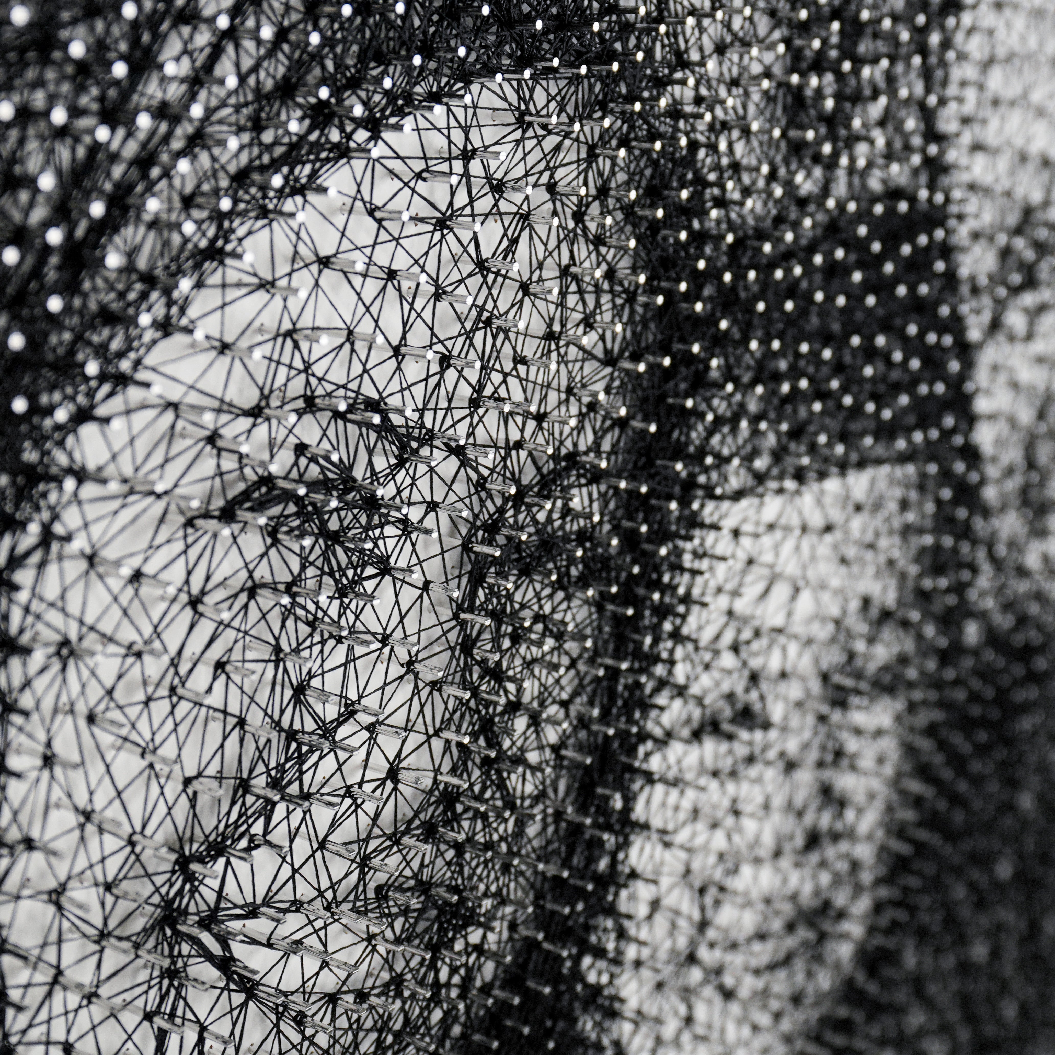 Personalisiertes Fadenbild, 81x57 cm, 8036 Nägel
